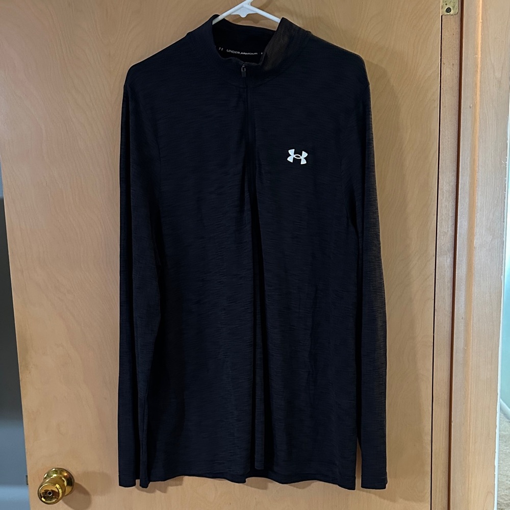 Under Armour Men's Black Long Sleeve Quarter-Zip